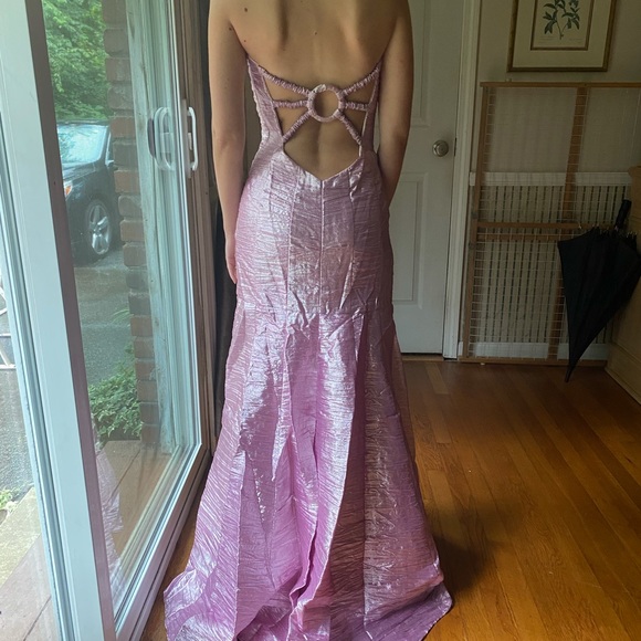 Jessica McClintock Barbie pink prom dress - Picture 3 of 3